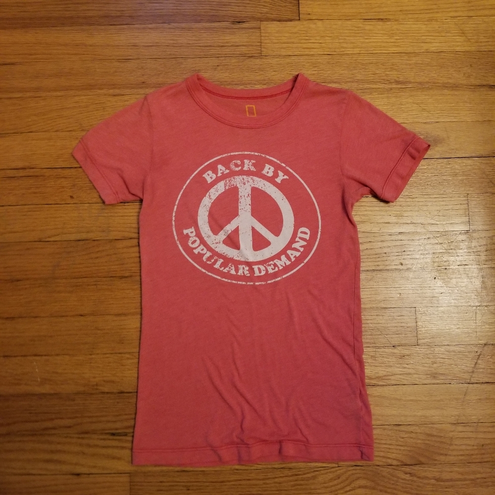 Red "Back by Popular Demand - Peace" Tee